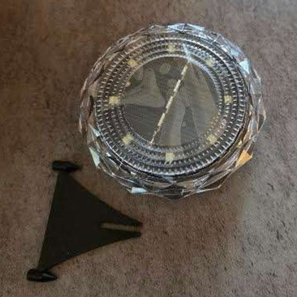 19 Pack Solar Ground Lights Outdoor Crystal Path Lights with Stakes Clear